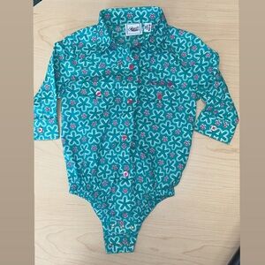 Cruel Girl Floral Green Baby Bodysuit